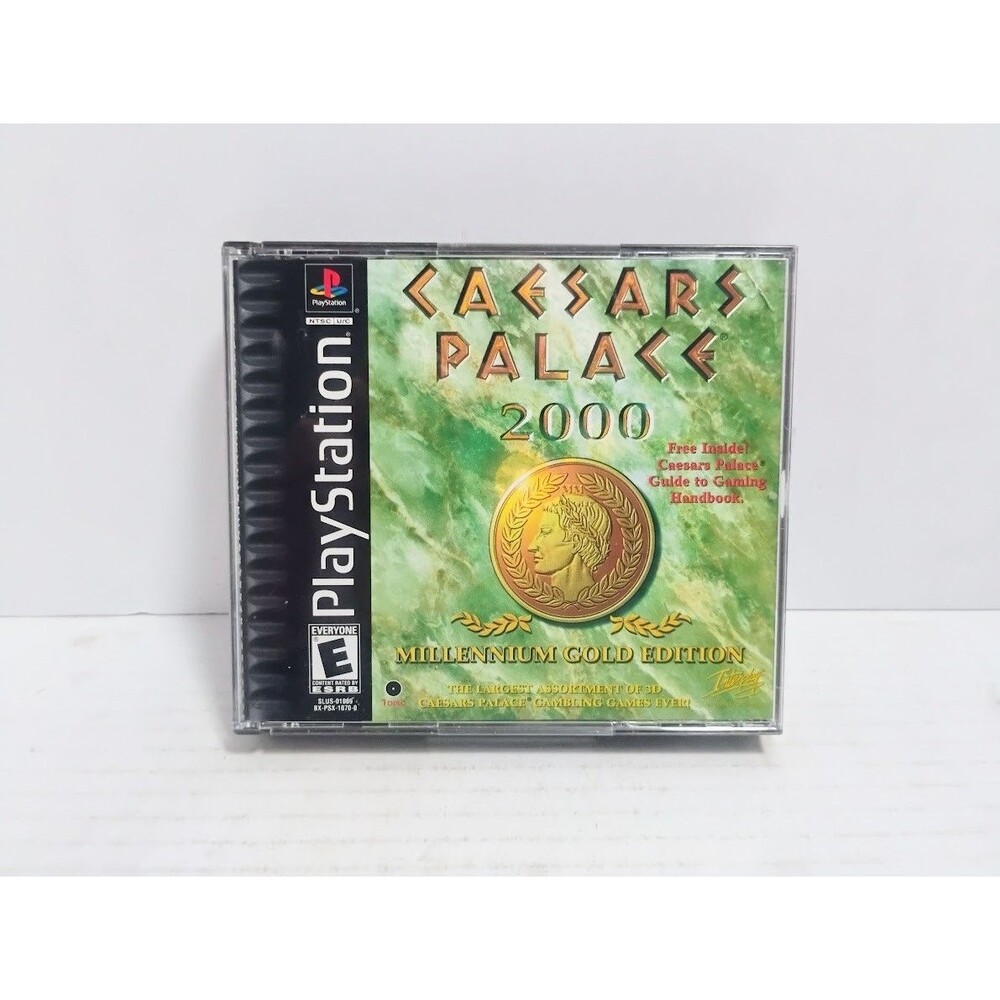 SONY PLAYSTATION 1 PS1 CAESARS PALACE 2000 CIB COMPLETE IN BOX